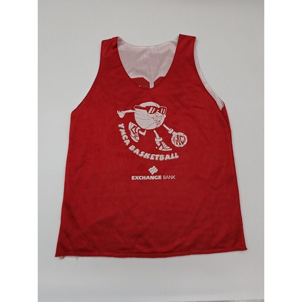 Vintage YMCA Basketball Jersey Youth Large Men's XS‎ / S Mesh Reversible